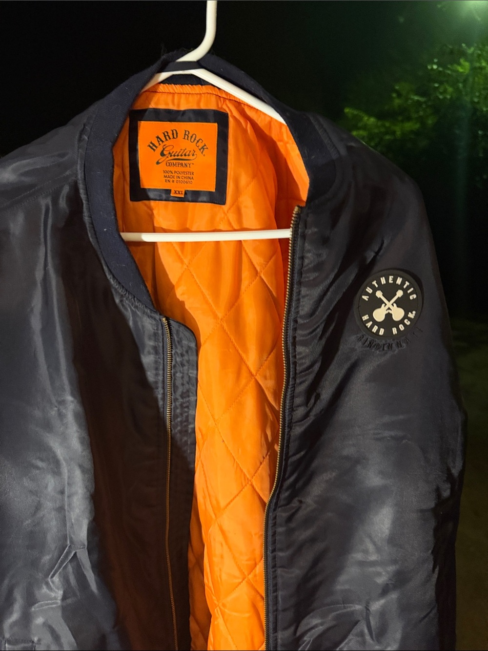 Hard Rock Couture Bomber Jacket Bomber Jacket in Blue & Orange XXL